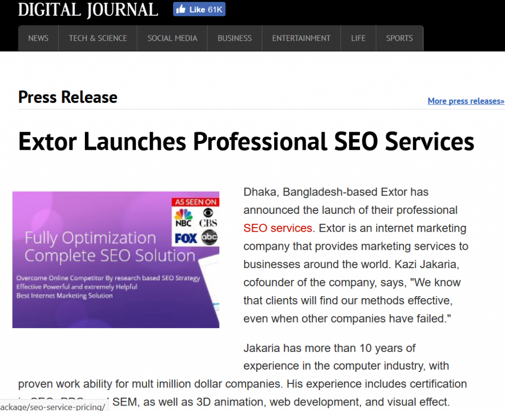 Extor Launches Professional SEO Services